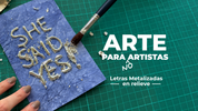 Cómo hacer letras metalizadas en relieve con laminilla