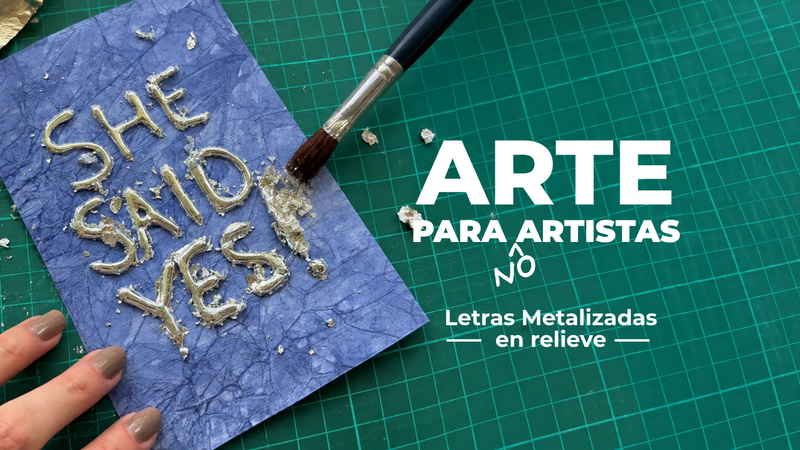 Cómo hacer letras metalizadas en relieve con laminilla
