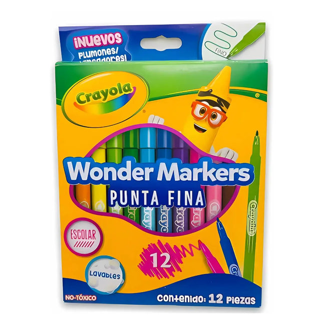 Marcadores Punta Fina Crayola x12 – Colores Clásicos