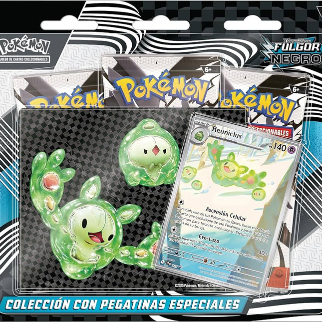 Cartas Pokémon Fulgor Negro Reuniclus Con Calcomanías Y Carta Promo | Pokémon