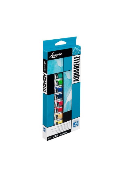 Estuche de acuarela Louvre 10 ml x12 colores surtidos