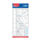 Kit geométrico Maped de 4 piezas en plástico transparente: regla de 30 cm, escuadra, cartabón y transportador.