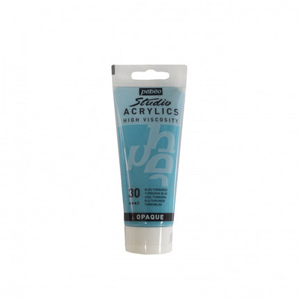 Acrílico Pebeo Studio 100 ml Azul turquesa