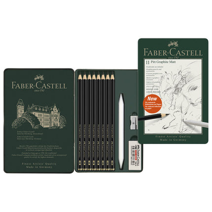 Set Pitt Graphite Matt Tin Of 11