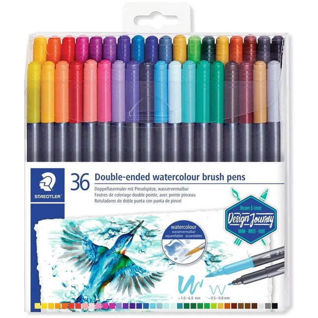 Set x36 Marcadores Acuarelables Doble Punta Staedtler