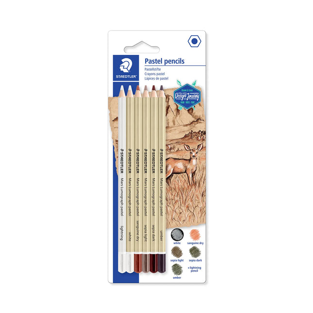 Set x6 Lápices Pastel Staedtler Lumograph