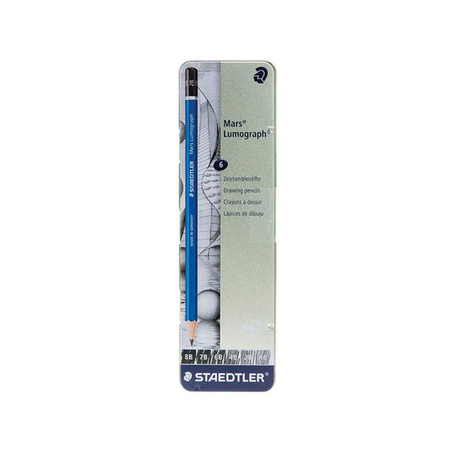 Caja Lapiz Graduados Mars Lumograph x6 Staedtler