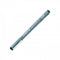 Rapidógrafo Staedtler negro 0.1 mm con punta metálica fina, cuerpo gris y capuchón, sobre papel de dibujo técnico.

