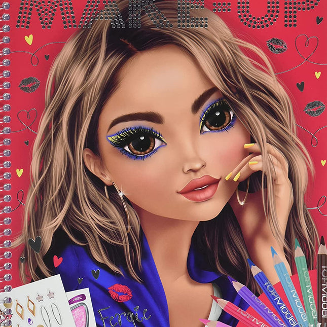 Libro Para Colorear Make Up | Top Model