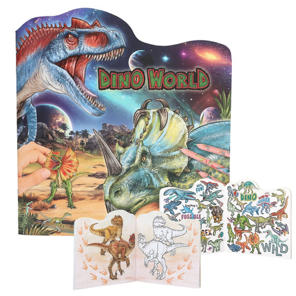 Cuaderno De Stickers Y Colorear Dinosaurios | Dino World
