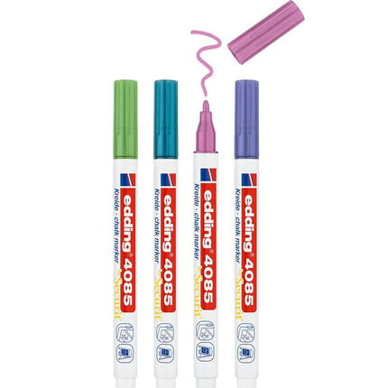 Marcador De Tiza 1-2 mm Metalizado x4 | Edding