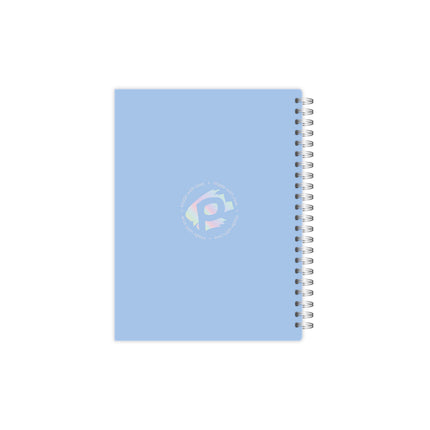 Cuaderno Argollado 5 Materias Mediano Azul Pastel | Pinzell