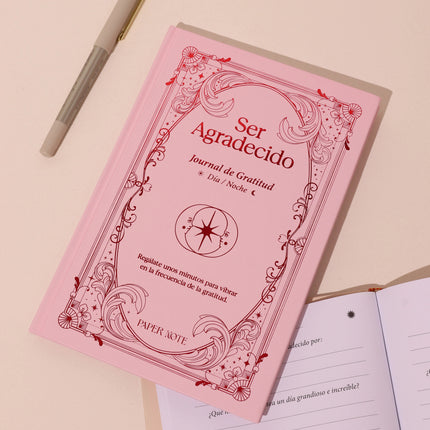 Diario Ser Agradecido Rosa - Paper Note