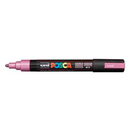 Marcador Posca Rosa Metalizado Punta Media