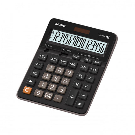 Calculadora De Mesa Negra 16 Dígitos GX-16B Casio
