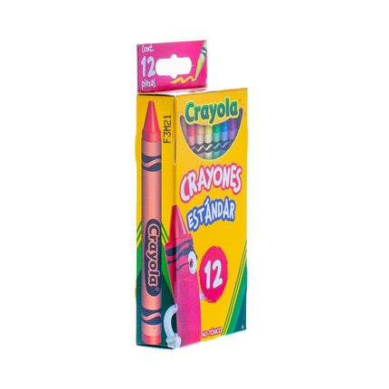 Crayones Crayola x12 – Colores Clásicos para el Colegio