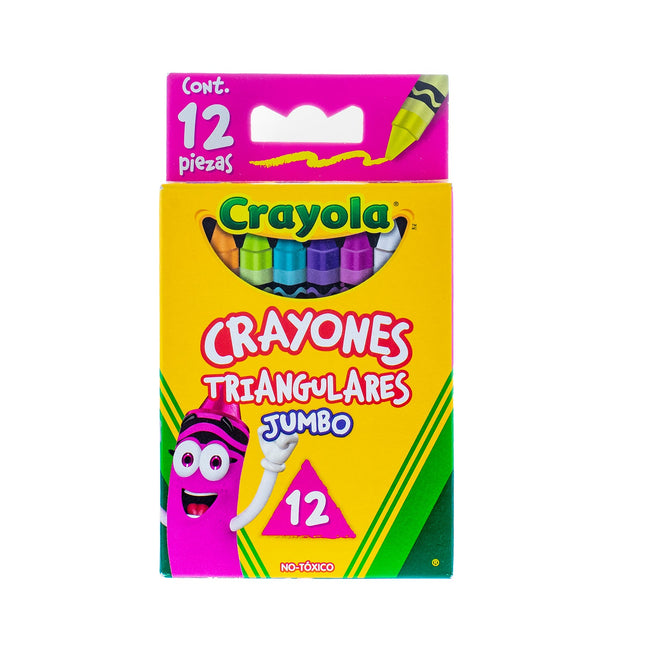 Crayones Triangulares Jumbo Crayola x12 – Agarre Ergonómico