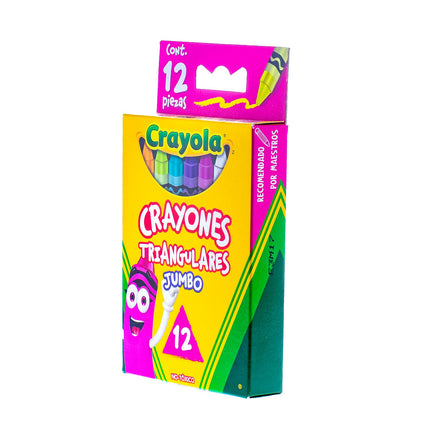 Crayones Triangulares Jumbo Crayola x12 – Agarre Ergonómico