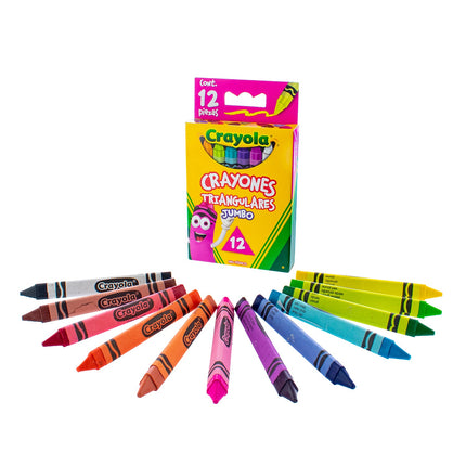 Crayones Triangulares Jumbo Crayola x12 – Agarre Ergonómico