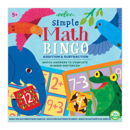 Bingo Matemático Sumas Y Restas | eeBoo