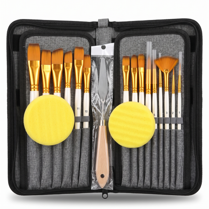 Estuche De Pinceles x17