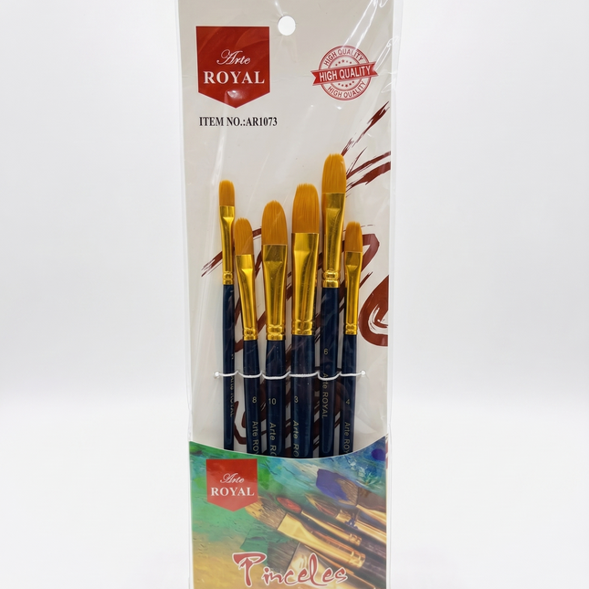 Set De Pincel Lengua De Gato | Arte Royal