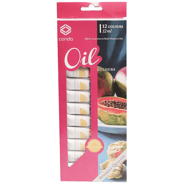 Estuche de óleo Conda 12 ml x12 colores surtidos
