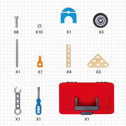Set De Construcción Junior Motocicleta 34 Piezas | Hape