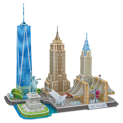 Rompecabezas 3D CubicFun City Line Nueva York