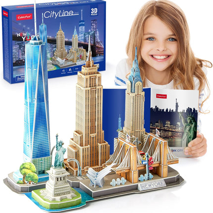 Rompecabezas 3D CubicFun City Line Nueva York