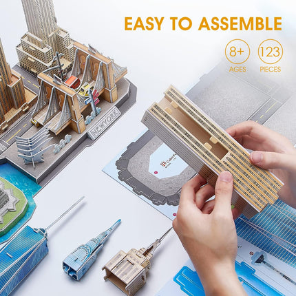 Rompecabezas 3D CubicFun City Line Nueva York
