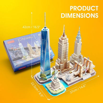 Rompecabezas 3D CubicFun City Line Nueva York