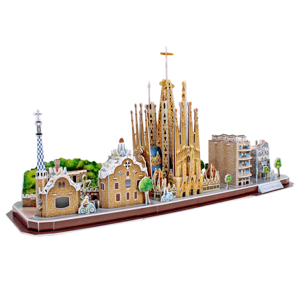 Rompecabezas 3D CubicFun City Line Barcelona