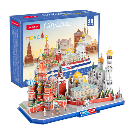 Rompecabezas 3D CubicFun City Line Moscú