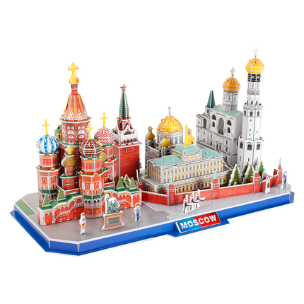 Rompecabezas 3D CubicFun City Line Moscú