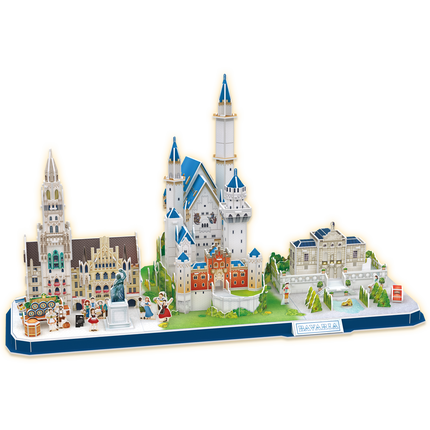 Rompecabezas 3D CubicFun City Line Baviera