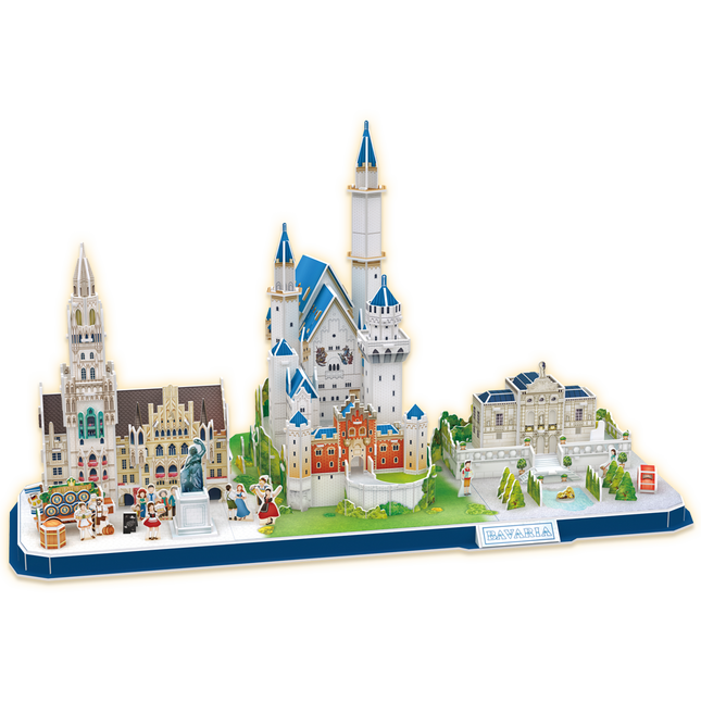 Rompecabezas 3D CubicFun City Line Baviera