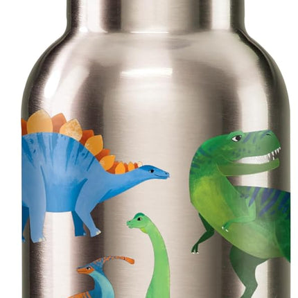 Botella De Acero Inoxidable Dinosaurio 350 Ml | Crocodrile Creek
