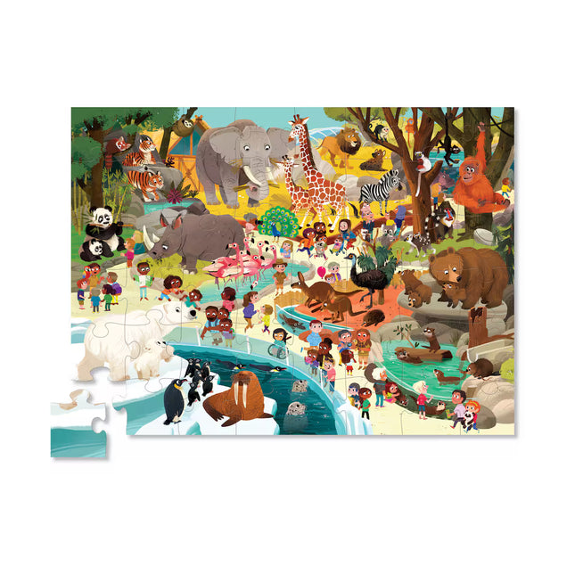Rompecabezas Infantil 48 Piezas Zoológico | Crocodrile Creek