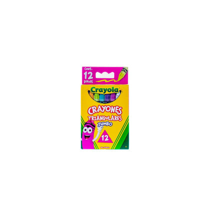 Crayones Triangulares Jumbo Crayola x12 – Agarre Ergonómico