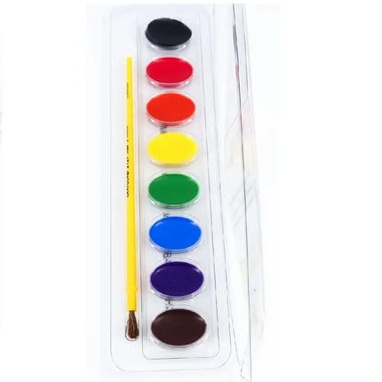 Paleta Pinturas Acuarelables x8 Colores – Colores Más Vivos