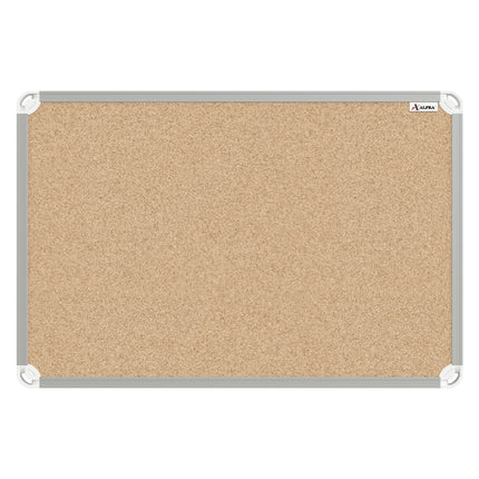 Tablero De Corcho Marco Plástico 40 x 60 Cm Platino