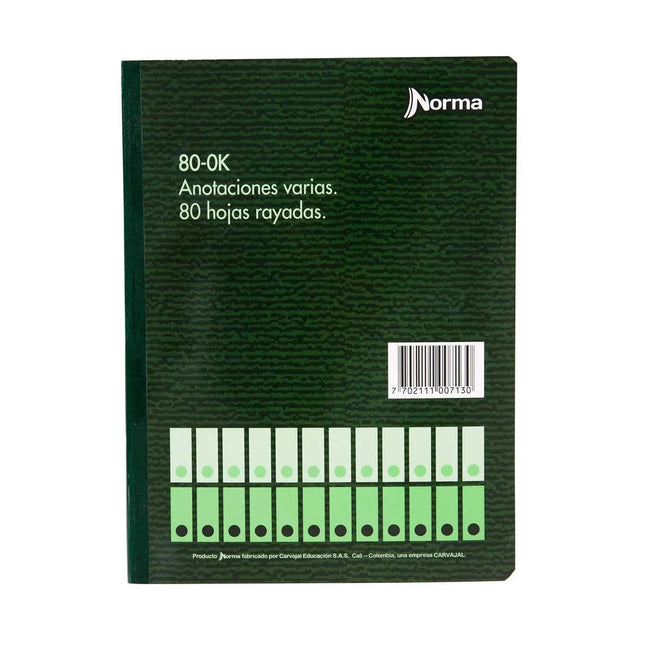 Libro De Contabilidad Anotaciones 80-Ok 80 Hojas Norma