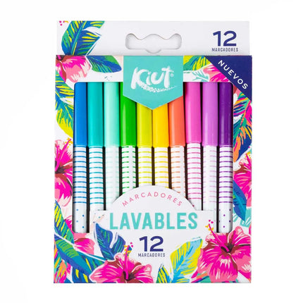 Marcadores Lavables x12 Kiut