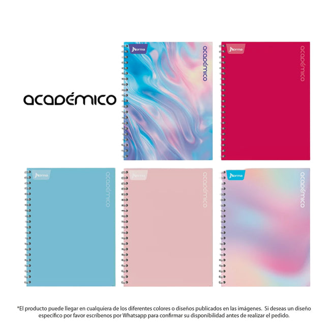 Cuaderno Argollado Durabook Femenino 7 Materias 175 Hojas Mixto Norma
