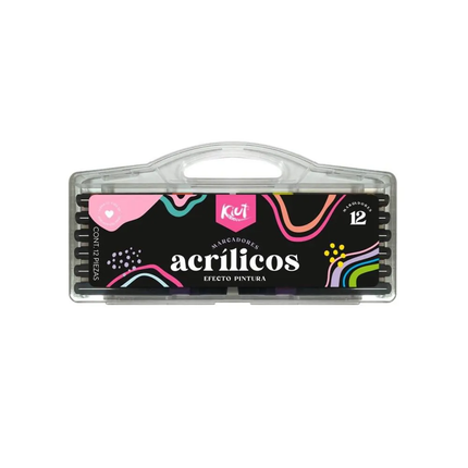 Marcadores Acrílicos x12 Kiut