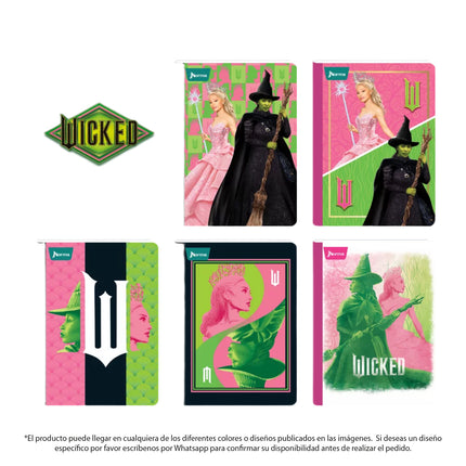 Cuaderno Cosido Wicked 100 Hojas Cuadriculado Norma