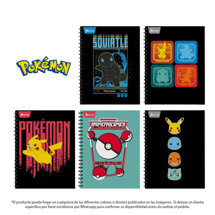 Cuaderno Argollado Pokemon 80 Hojas Rayado Norma