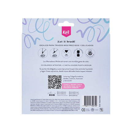 Marcadores Minibrush x12 | Kiut