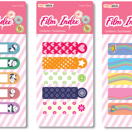 Índices Adhesivos Fashion 5x12 cm 20 Hojas | Oh Box